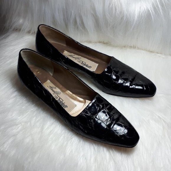 "Amalfi" for Ingledews black leather pumps size 8 AAA - Picture 1 of 5